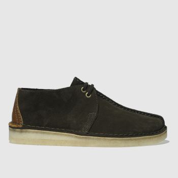 CLARKS ORIGINALS DARK GREEN DESERT TREK SHOES CLARKS ORIGINALS DARK GREEN DESERT TREK SHOES