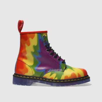 DR MARTENS YELLOW & PURPLE 1460 PRIDE BOOTS DR MARTENS YELLOW & PURPLE 1460 PRIDE BOOTS