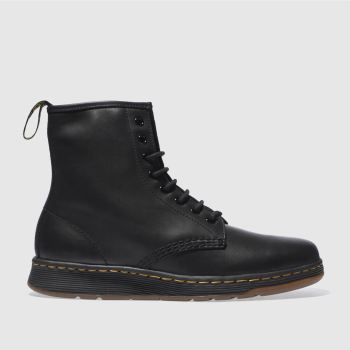 DR MARTENS BLACK NEWTON 8 EYE BOOTS DR MARTENS BLACK NEWTON 8 EYE BOOTS