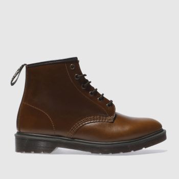 DR MARTENS TAN 101 BRANDO 6 EYE BOOTS DR MARTENS TAN 101 BRANDO 6 EYE BOOTS