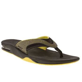 mens reef black fanning prints sandals mens reef black fanning prints sandals