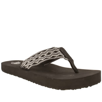 mens reef grey & black smoothy sandals mens reef grey & black smoothy sandals