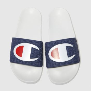 champion navy & white multi-lido sandals champion navy & white multi-lido sandals