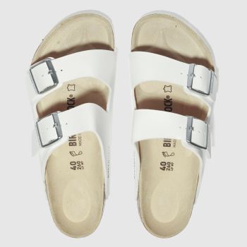 BIRKENSTOCK WHITE ARIZONA SANDALS BIRKENSTOCK WHITE ARIZONA SANDALS