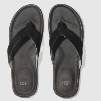 UGG BLACK & WHITE BRAVEN SANDALS UGG BLACK & WHITE BRAVEN SANDALS