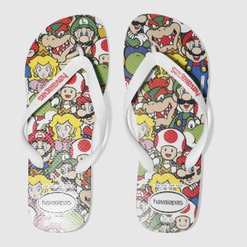 HAVAIANAS WHITE & RED MARIO BROS SANDALS HAVAIANAS WHITE & RED MARIO BROS SANDALS