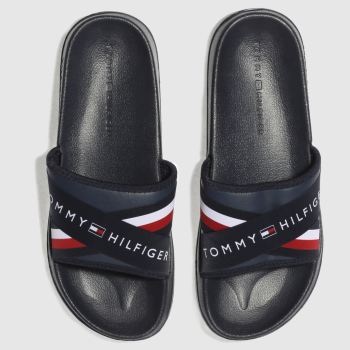 TOMMY HILFIGER NAVY & RED SPLASH 4D SANDALS TOMMY HILFIGER NAVY & RED SPLASH 4D SANDALS