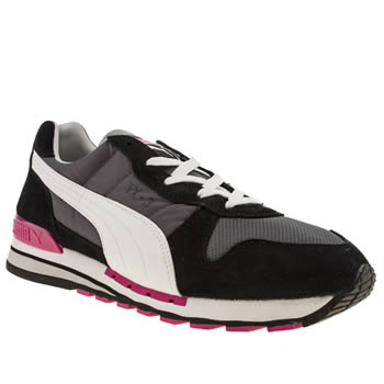 mens puma black & grey tx-3 trainers mens puma black & grey tx-3 trainers
