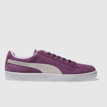 PUMA PURPLE SUEDE CLASSIC TRAINERS PUMA PURPLE SUEDE CLASSIC TRAINERS