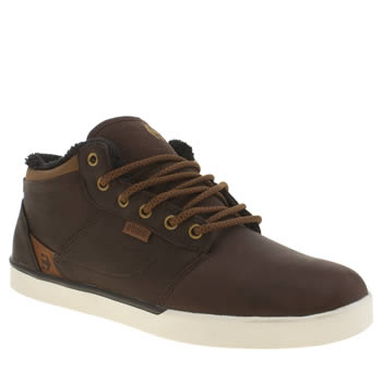 ETNIES DARK BROWN JEFFERSON MID TRAINERS ETNIES DARK BROWN JEFFERSON MID TRAINERS