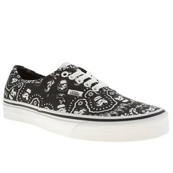 mens vans black & white authentic star wars trainers mens vans black & white authentic star wars trainers