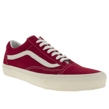 mens vans red old skool trainers mens vans red old skool trainers
