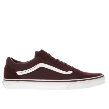 mens vans burgundy old skool trainers mens vans burgundy old skool trainers
