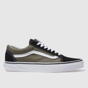 VANS BLACK & GREEN OLD SKOOL TRAINERS VANS BLACK & GREEN OLD SKOOL TRAINERS