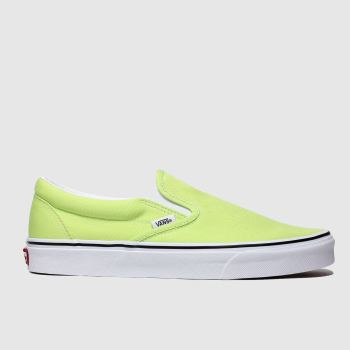 vans lime classic slip-on trainers vans lime classic slip-on trainers