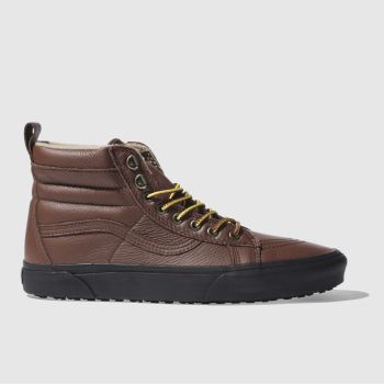 VANS DARK BROWN SK8-HI MTE TRAINERS VANS DARK BROWN SK8-HI MTE TRAINERS