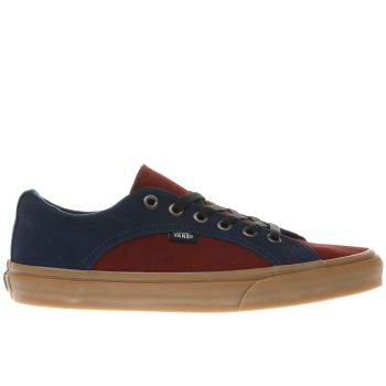 VANS NAVY & RED LAMPIN TRAINERS VANS NAVY & RED LAMPIN TRAINERS