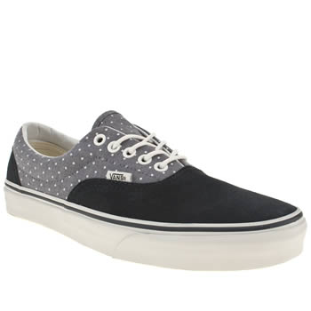 mens vans navy & white era trainers mens vans navy & white era trainers
