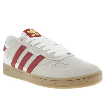 mens adidas white & red ciero trainers mens adidas white & red ciero trainers