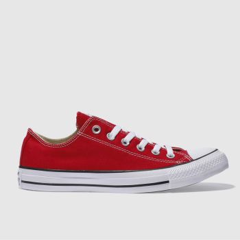 CONVERSE RED ALL STAR LO TRAINERS CONVERSE RED ALL STAR LO TRAINERS