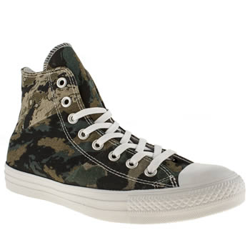mens converse khaki all star camo tri-panel hi trainers mens converse khaki all star camo tri-panel hi trainers