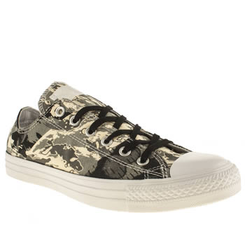 mens converse black & grey camo tri-panel ox trainers mens converse black & grey camo tri-panel ox trainers