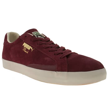 mens puma burgundy tennis match vulc trainers mens puma burgundy tennis match vulc trainers