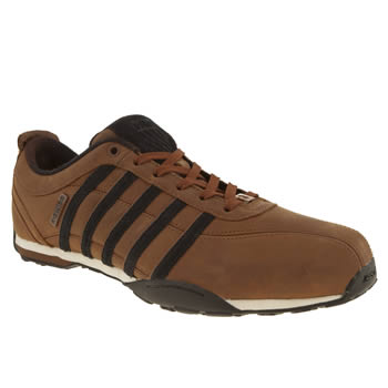 mens k-swiss brown & black arvee 1-5 trainers mens k-swiss brown & black arvee 1-5 trainers