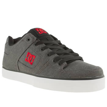 mens dc shoes black & red pure tx se trainers mens dc shoes black & red pure tx se trainers