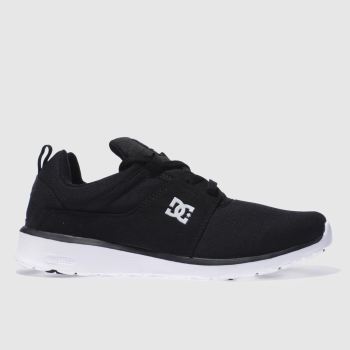 DC SHOES BLACK & WHITE HEATHROW LE TRAINERS DC SHOES BLACK & WHITE HEATHROW LE TRAINERS