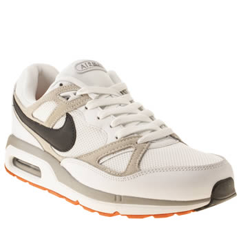 mens nike white & black air max span trainers mens nike white & black air max span trainers