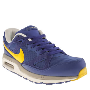 mens nike blue & yellow air max span trainers mens nike blue & yellow air max span trainers