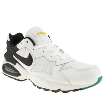 mens nike white & black air max triax trainers mens nike white & black air max triax trainers