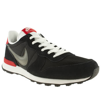 mens nike black & red internationalist trainers mens nike black & red internationalist trainers