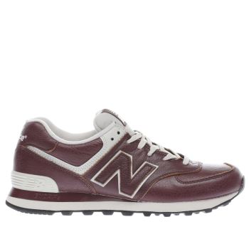 NEW BALANCE BURGUNDY 574 TRAINERS NEW BALANCE BURGUNDY 574 TRAINERS