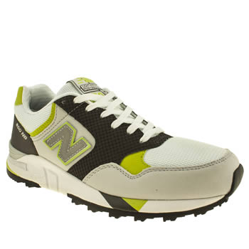 mens new balance white & green 850 trainers mens new balance white & green 850 trainers