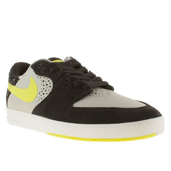 mens nike skateboarding black & grey paul rodriguez 7 trainers mens nike skateboarding black & grey paul rodriguez 7 trainers