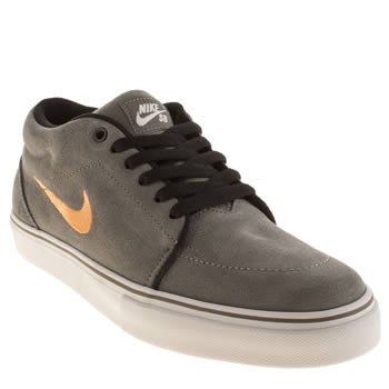 mens nike skateboarding grey satire mid trainers mens nike skateboarding grey satire mid trainers