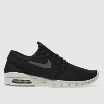 NIKE SB BLACK & GREY STEFAN JANOSKI MAX TRAINERS NIKE SB BLACK & GREY STEFAN JANOSKI MAX TRAINERS