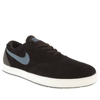 mens nike skateboarding black & grey eric koston 2 trainers mens nike skateboarding black & grey eric koston 2 trainers