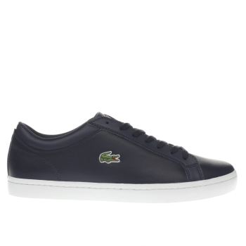 LACOSTE NAVY STRAIGHTSET BL 1 TRAINERS LACOSTE NAVY STRAIGHTSET BL 1 TRAINERS