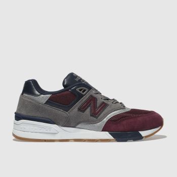 NEW BALANCE BURGUNDY 597 TRAINERS NEW BALANCE BURGUNDY 597 TRAINERS