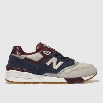NEW BALANCE NAVY & GREY 597 TRAINERS NEW BALANCE NAVY & GREY 597 TRAINERS
