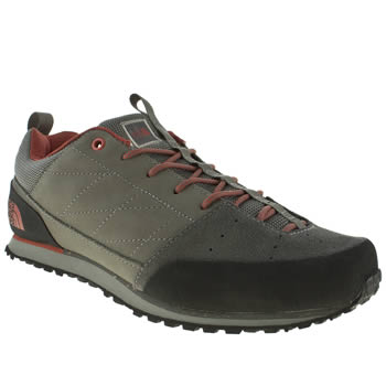 mens the north face grey & black scend leather trainers mens the north face grey & black scend leather trainers