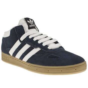 mens adidas navy & white ciero mid trainers mens adidas navy & white ciero mid trainers