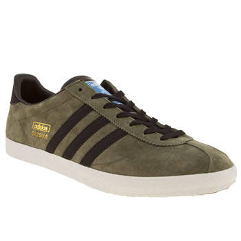 mens adidas khaki gazelle og trainers mens adidas khaki gazelle og trainers