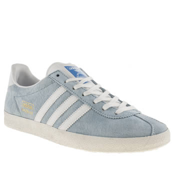 mens adidas pale blue gazelle og trainers mens adidas pale blue gazelle og trainers