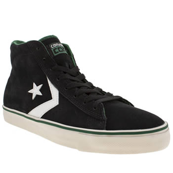 mens converse black & white pro vulc trainers mens converse black & white pro vulc trainers