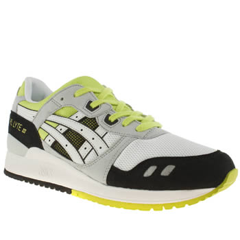 mens asics white & black gel lyte iii trainers mens asics white & black gel lyte iii trainers