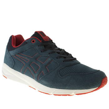 mens onitsuka tiger navy & red shaw runner trainers mens onitsuka tiger navy & red shaw runner trainers